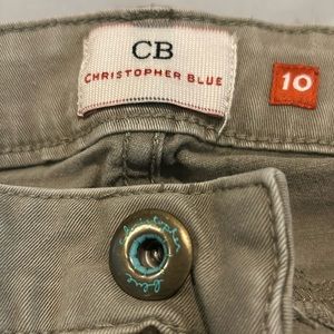 Christopher Blue flare khakis size 10
